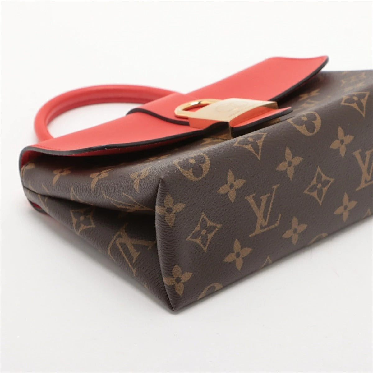 Louis Vuitton Monogram Locky BB M44322 Shoulder Bag Coquelicot