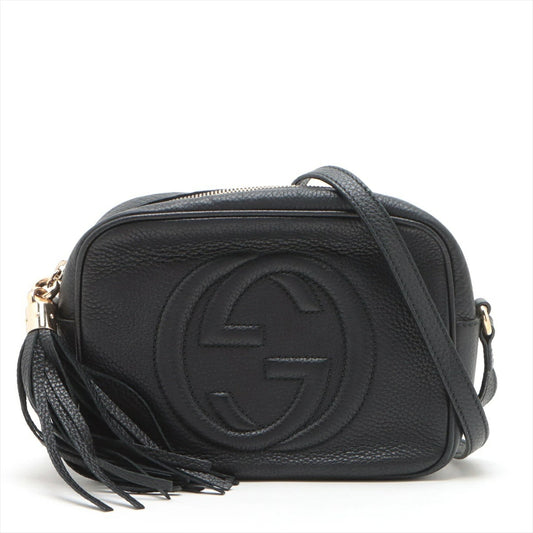 Gucci Soho Shoulder Bag 308364 Crossbody Bag Black