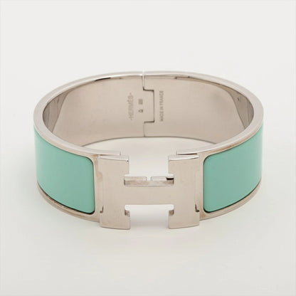 Hermes H Bangle Click Clack Blue/Silver