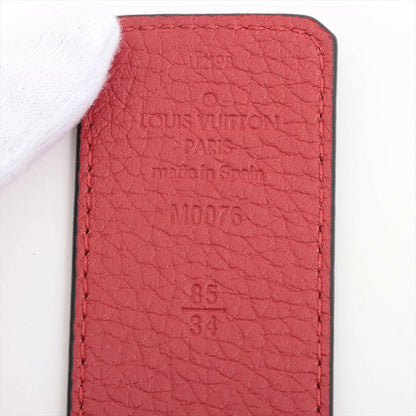Louis Vuitton Santur Tilt Reverse Belt M0076 85/34 Black/Red