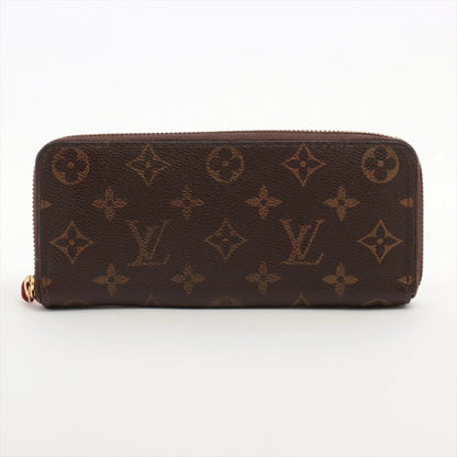 Louis Vuitton Monogram Portefeuille Clemence M60743 Pimont/Orange Round Zip