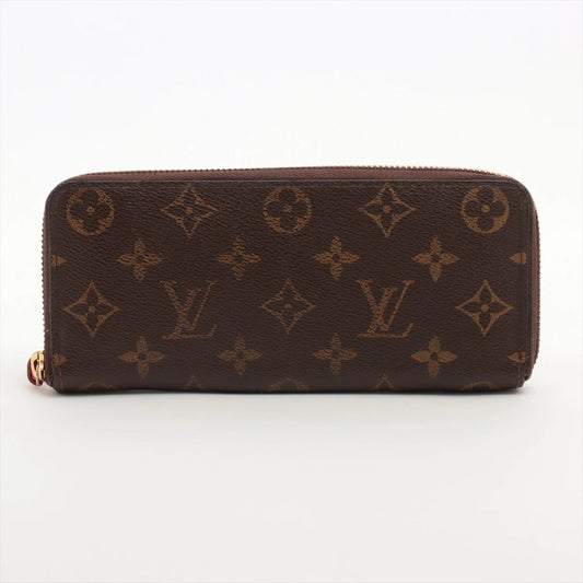 Louis Vuitton Monogram Portefeuille Clemence M60743 Pimont/Orange Round Zip