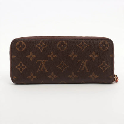 Louis Vuitton Monogram Portefeuille Clemence M60743 Pimont/Orange Round Zip