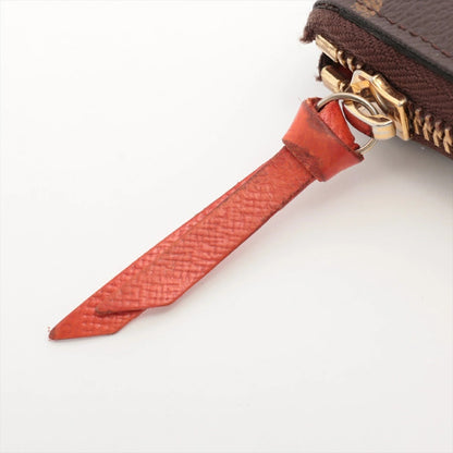 Louis Vuitton Monogram Portefeuille Clemence M60743 Pimont/Orange Round Zip