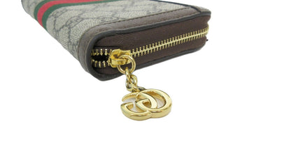 Gucci GG Supreme Ophidia Round Zip Wallet 523154