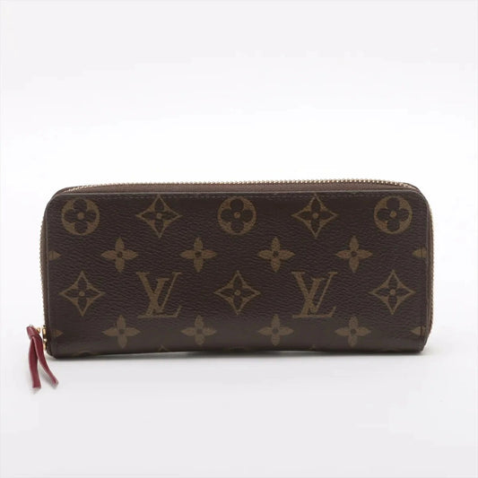 Louis Vuitton Monogram Portefeuille Clemence M60742 Fuchsia