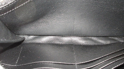 Yves Saint Laurent Cassandra V-Stitch Leather Wallet 372264