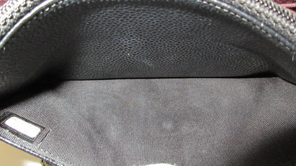 Chanel Matelasse Caviar Leather Chain Wallet WOC Black 27 Series