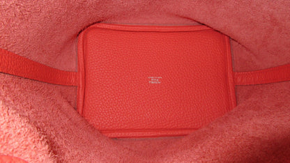 Hermes Picotin Lock PM Rose Jaipur/Silver Hardware Taurillon Clemence Leather A Stamp (2017)