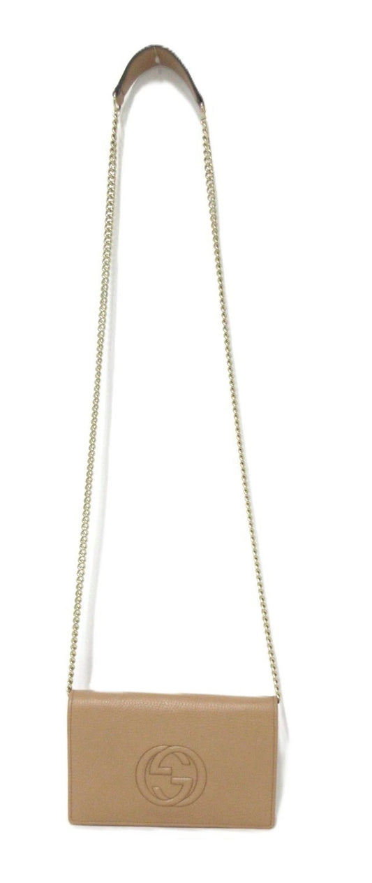Gucci Leather Chain Wallet 598211