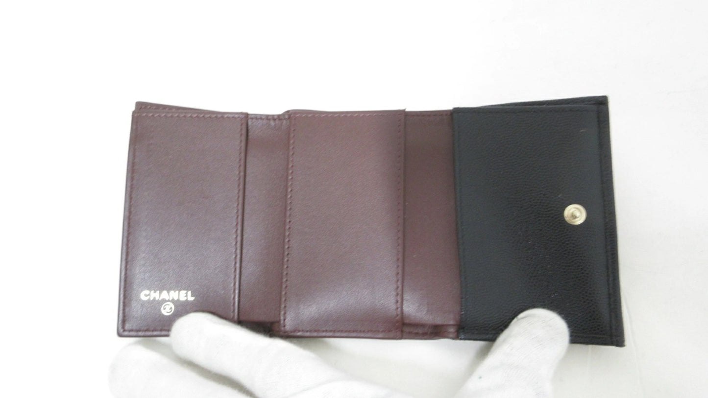 Chanel Matelasse Caviar Skin Compact Wallet, No. 31