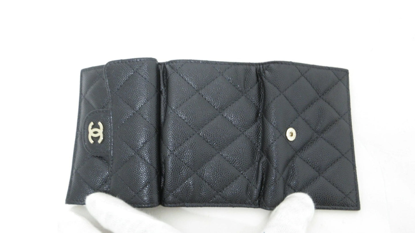 Chanel Matelasse Caviar Skin Compact Wallet, No. 31