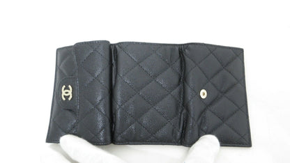 Chanel Matelasse Caviar Skin Compact Wallet, No. 31