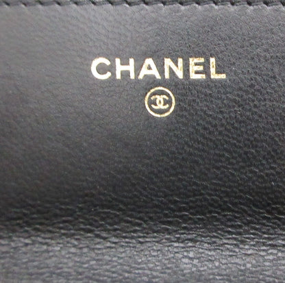 Chanel Chanel 19 Lambskin Chain Wallet, Black, 30s