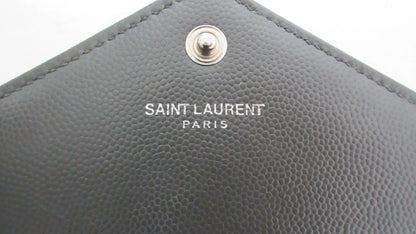 Yves Saint Laurent Paris Cassandra Leather Chain Wallet 393953