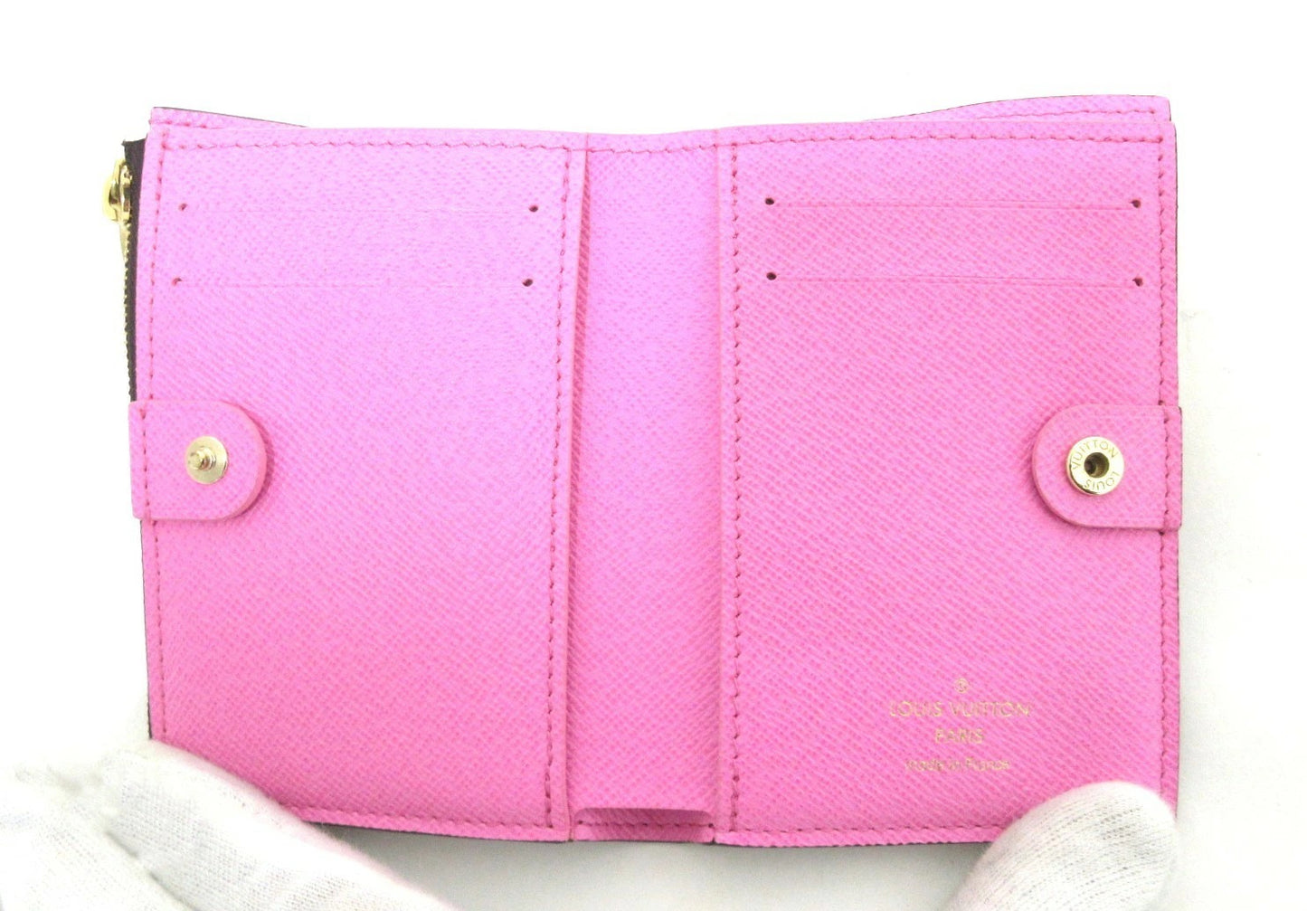 Louis Vuitton Monogram Portefeuille Lisa M82383 Rose Lollipop RFID Bifold Wallet