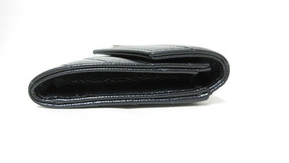 Saint Laurent Paris V-Stitch YSL Logo Leather Card Case 414404