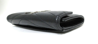 Saint Laurent Paris V-Stitch YSL Logo Leather Card Case 414404