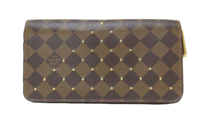 Louis Vuitton Damier Ebene Studded Zippy Wallet N60122
