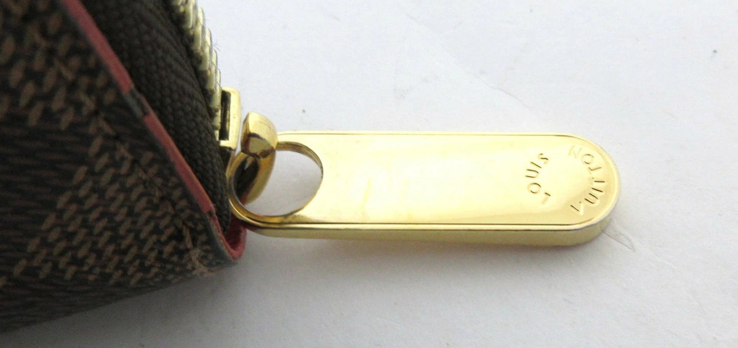 Louis Vuitton Damier Ebene Studded Zippy Wallet N60122