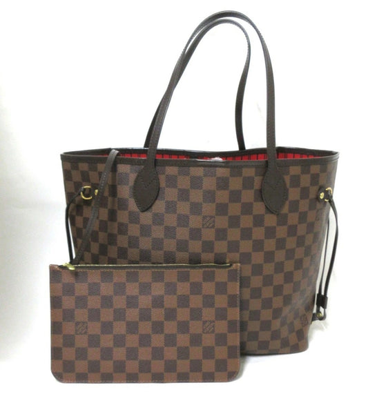 Louis Vuitton Damier Neverfull MM N41358 with Pouch