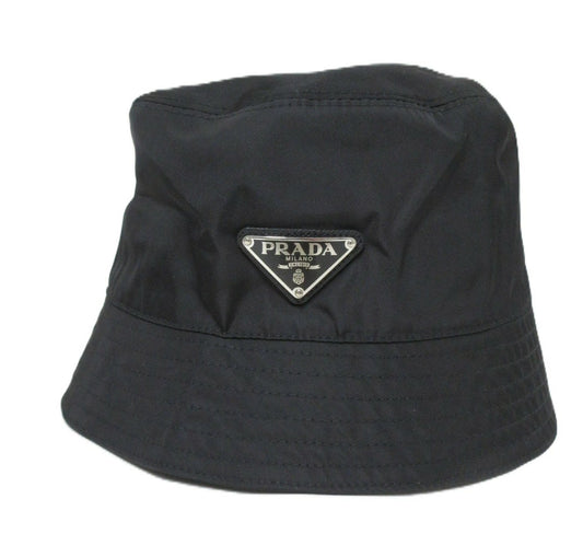 Prada Triangle Logo Hat IHC137 Black Hat