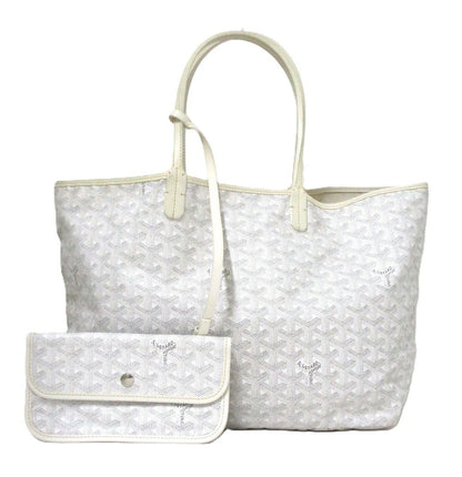 Goyard Saint Louis PM Tote Bag, White, with Pouch