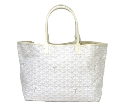 Goyard Saint Louis PM Tote Bag, White, with Pouch