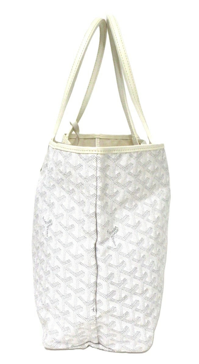 Goyard Saint Louis PM Tote Bag, White, with Pouch
