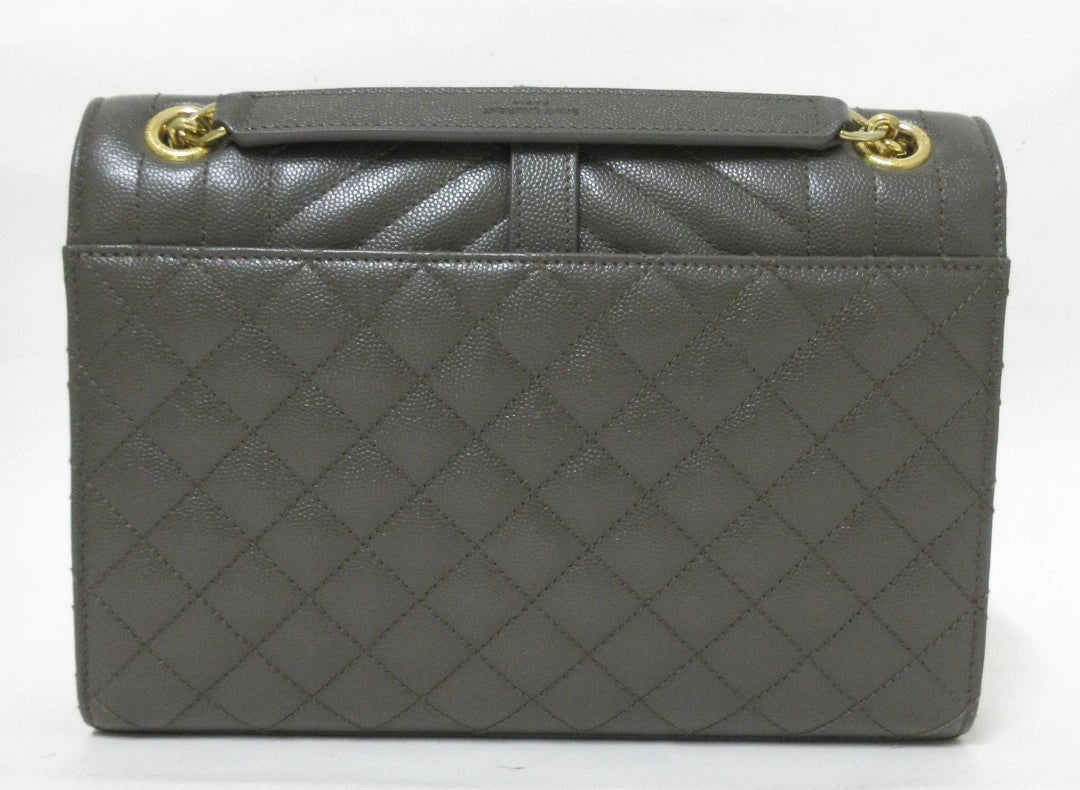 Yves Saint Laurent Paris Envelope Leather Chain Shoulder Bag 600185