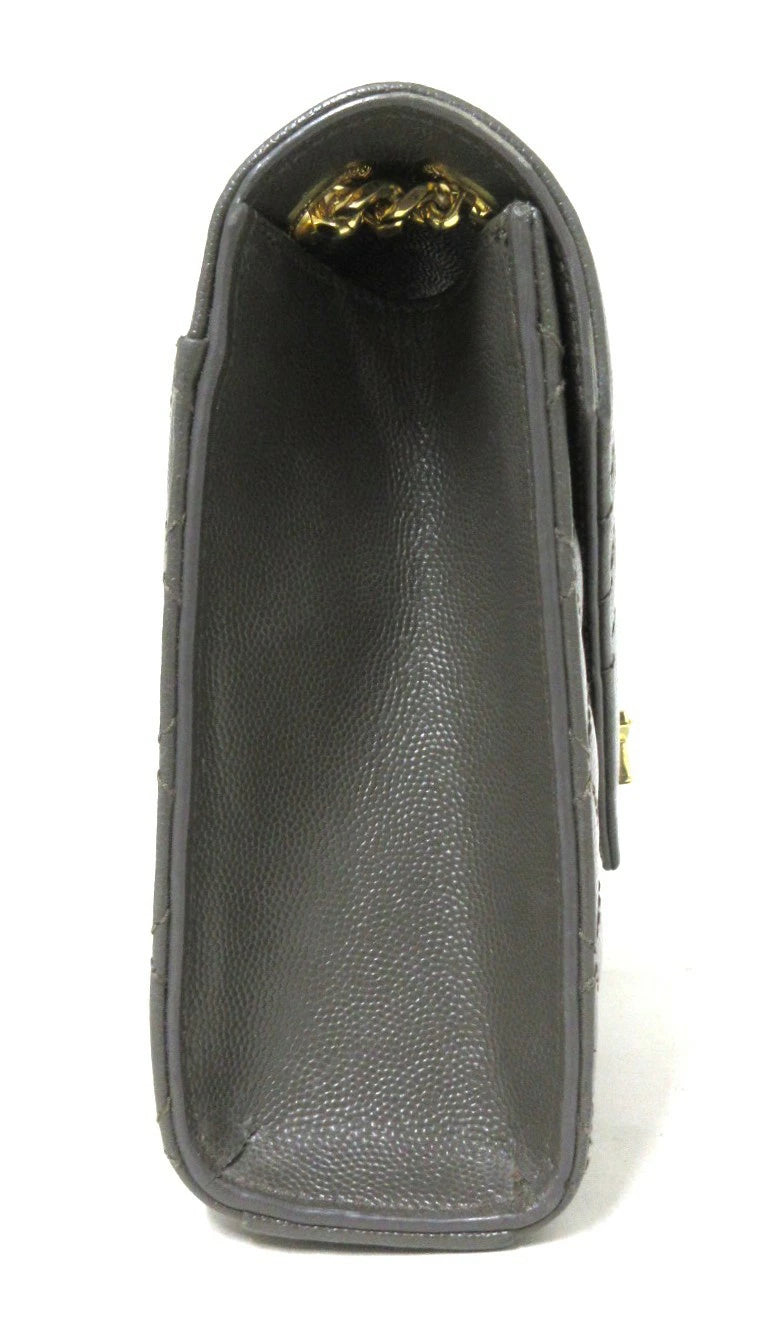 Yves Saint Laurent Paris Envelope Leather Chain Shoulder Bag 600185