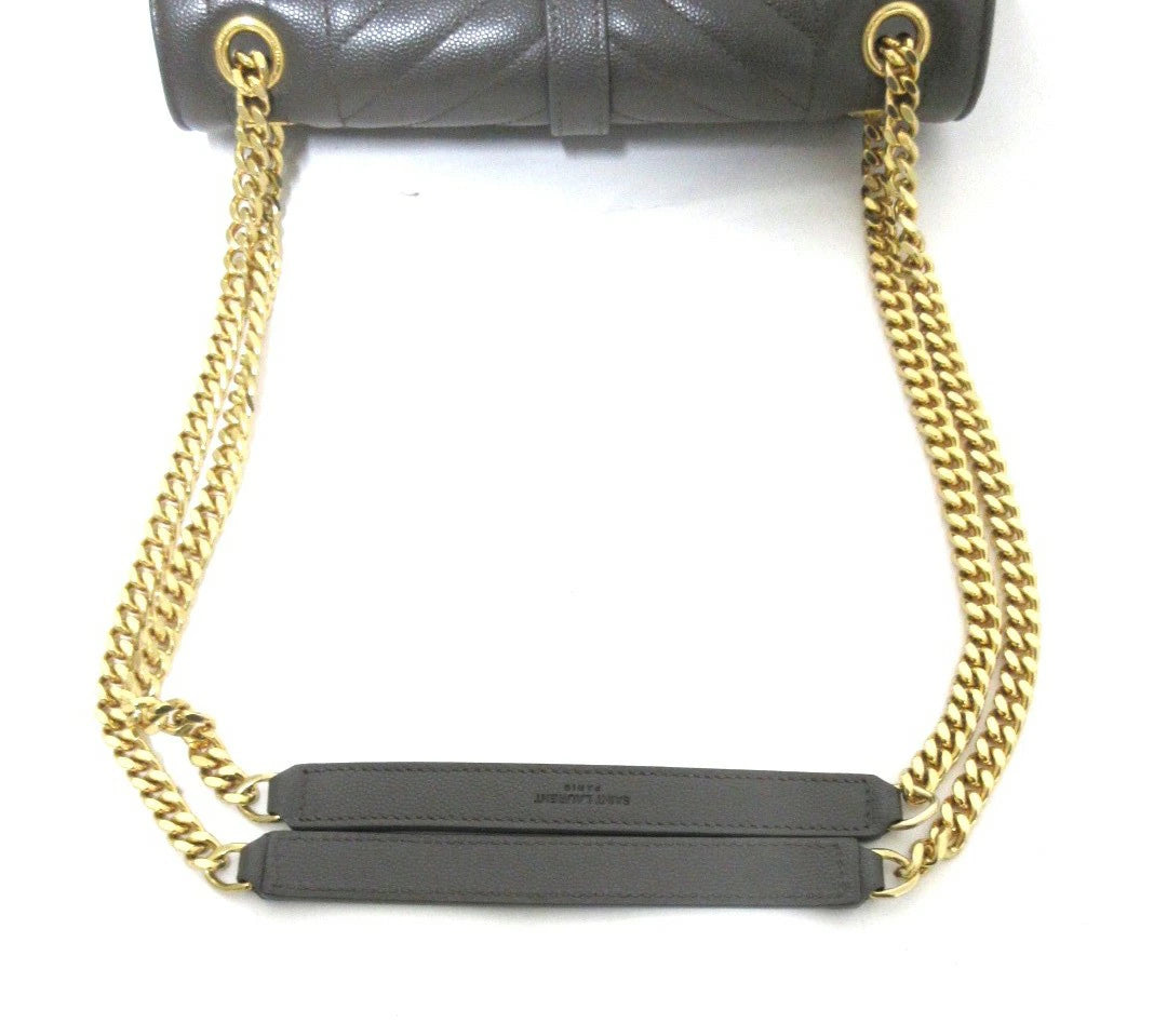 Yves Saint Laurent Paris Envelope Leather Chain Shoulder Bag 600185