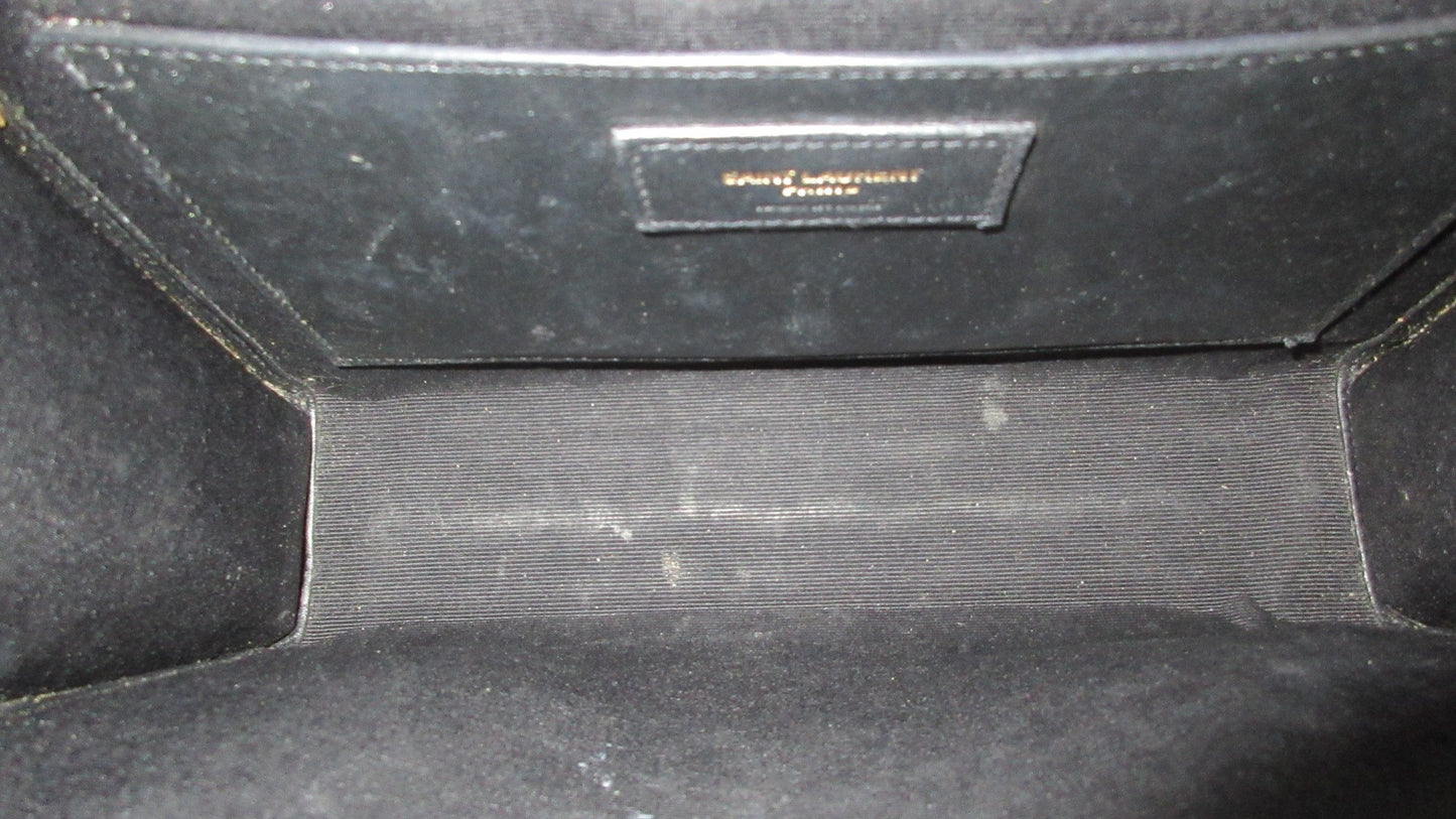 Yves Saint Laurent Paris Envelope Leather Chain Shoulder Bag 600185