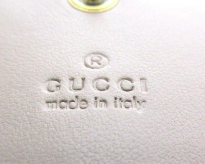 Gucci Double G Leather Compact Wallet 466492 Bi-fold Compact