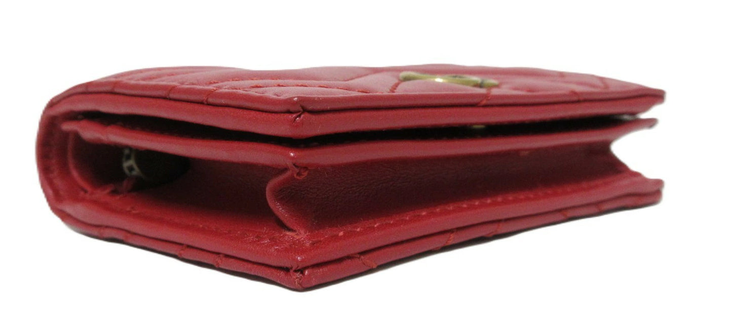 Gucci Double G Leather Compact Wallet 466492 Bi-fold Compact