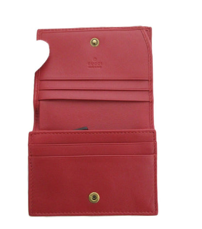 Gucci Double G Leather Compact Wallet 466492 Bi-fold Compact