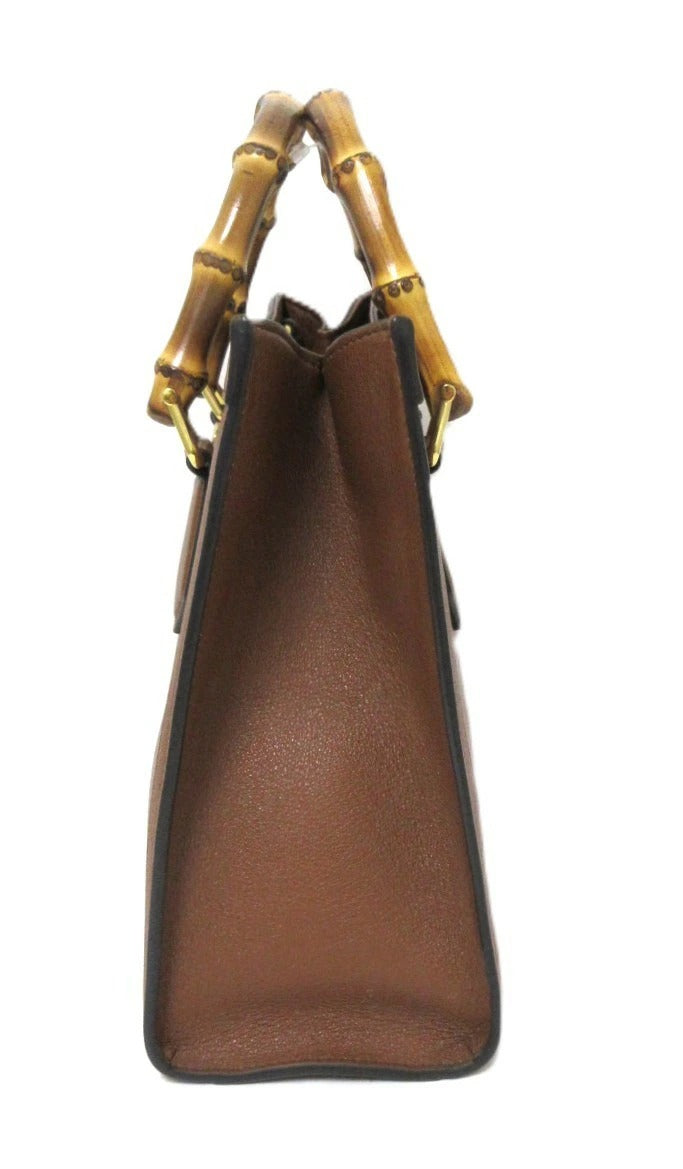 Gucci Bamboo Diana Leather 2-Way Handbag 600195