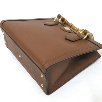 Gucci Bamboo Diana Leather 2-Way Handbag 600195