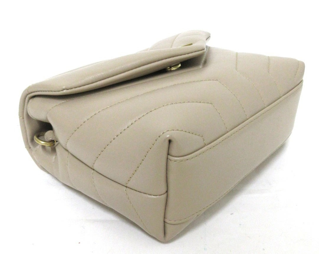 Yves Saint Laurent Paris Loulou Leather Shoulder Bag 678401