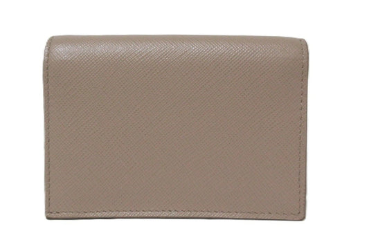 Prada Saffiano Embossed Leather Compact Wallet 1MV021