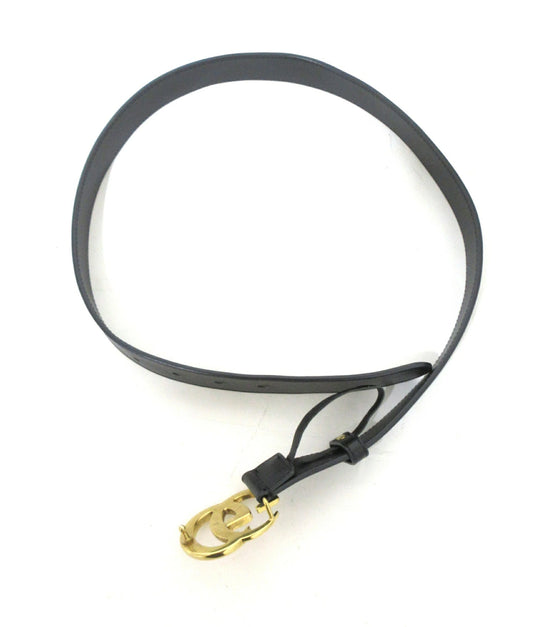 Gucci Double G Belt 414516 Black/Gold Size 75