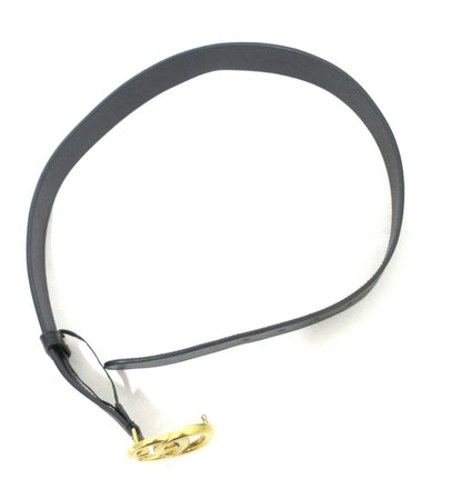 Gucci Double G Belt 414516 Black/Gold Size 75