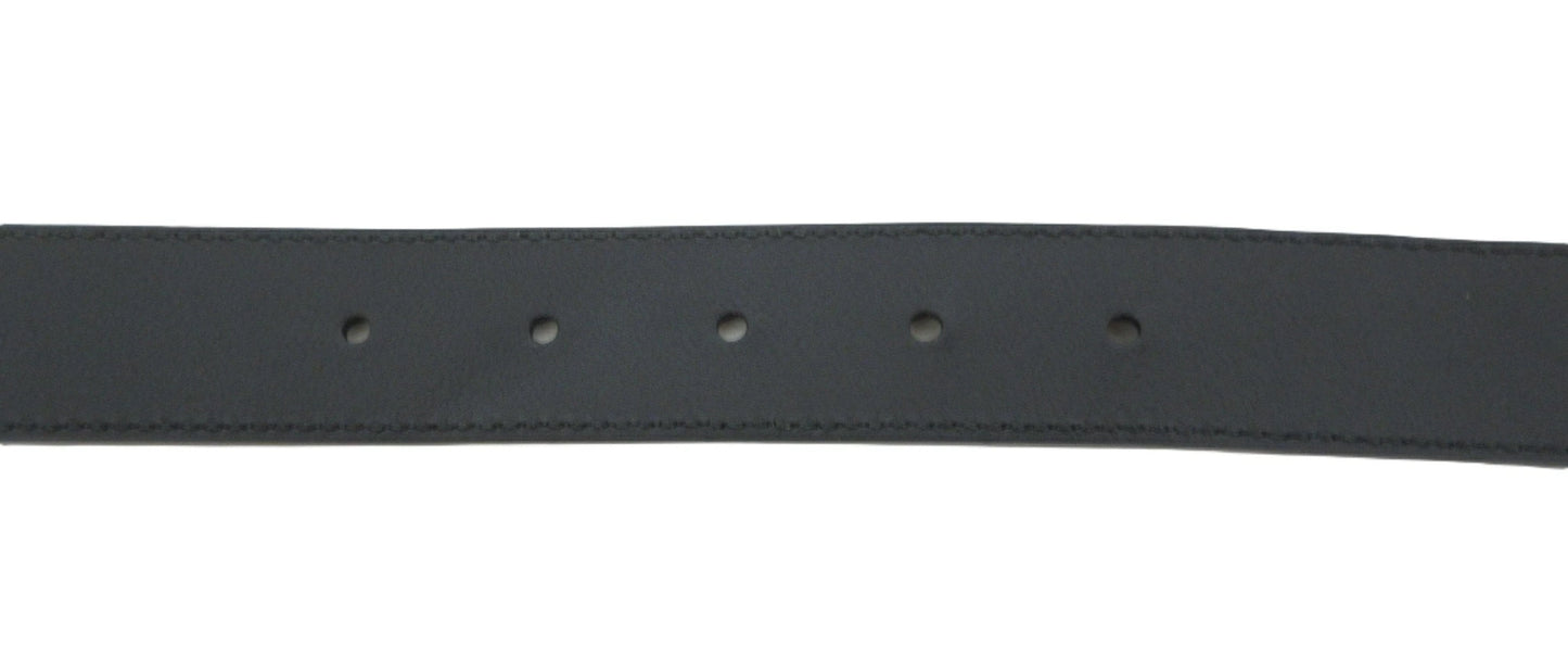 Gucci Double G Belt 414516 Black/Gold Size 75