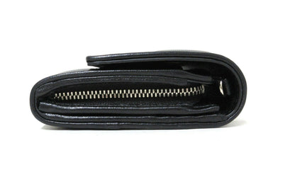 Christian Dior Cannage Leather Chain Wallet with Logo Charm