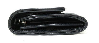 Christian Dior Cannage Leather Chain Wallet with Logo Charm