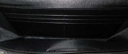 Christian Dior Cannage Leather Chain Wallet with Logo Charm