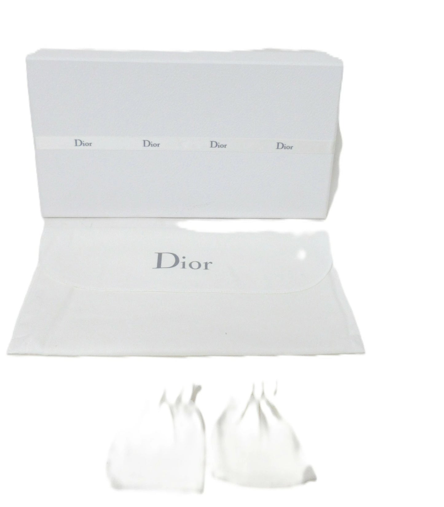 Christian Dior Cannage Leather Chain Wallet with Logo Charm