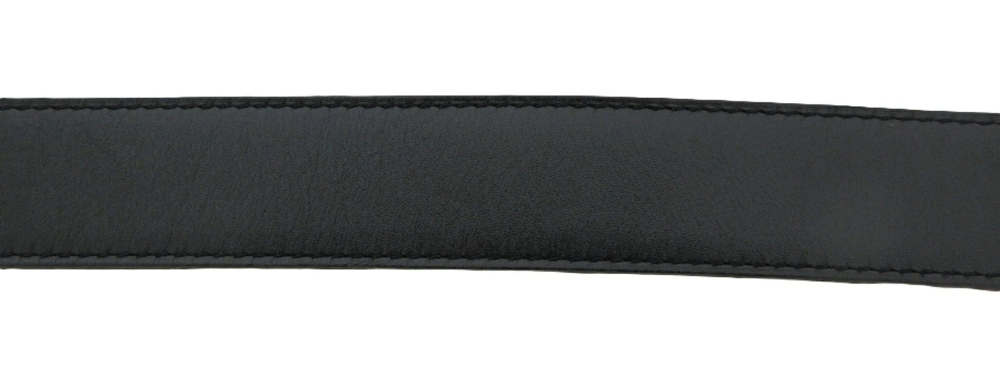 Herrmes Constance Reversible H-belt, size 85, black/brown/gold