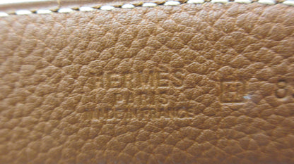 Herrmes Constance Reversible H-belt, size 85, black/brown/gold