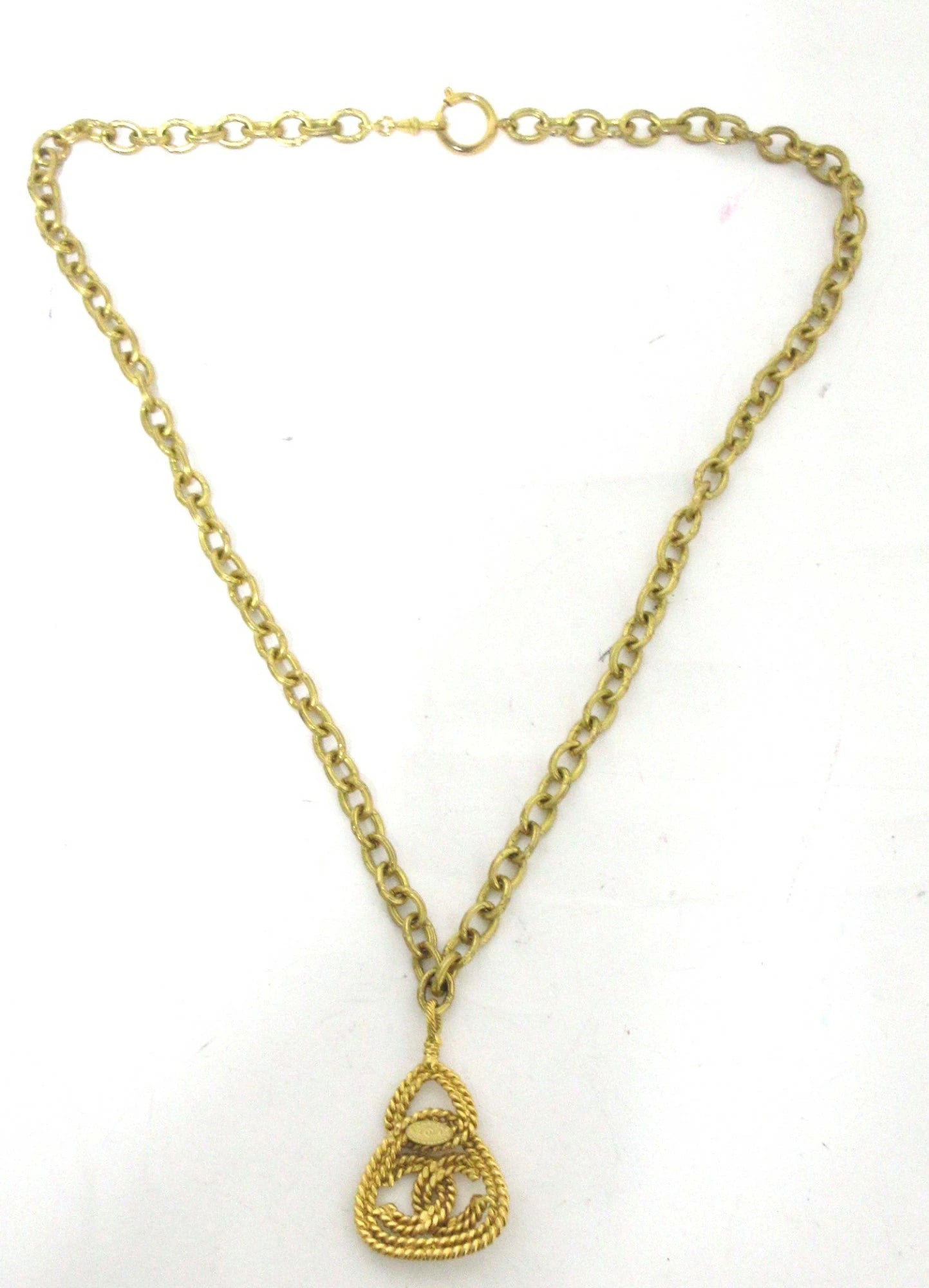Chanel Vintage Coco Mark Necklace, Gold
